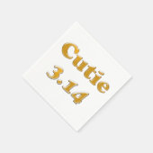 Cutie 3.14 Pi Dag Servetten (Hoek)