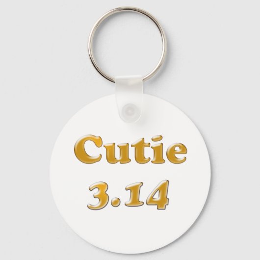 Cutie 3.14 Pi Dag Sleutelhanger (Voorkant)