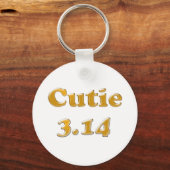 Cutie 3.14 Pi Dag Sleutelhanger (Voorkant)