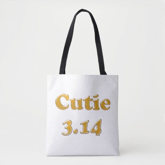 Cutie 3.14 Pi Dag Tote Bag (Voorkant)