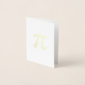 Cutie 3.14 Pi Day Folie Kaarten (Voorkant)