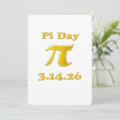 Cutie 3.14 Pi Day Kaart (Staand voorkant)