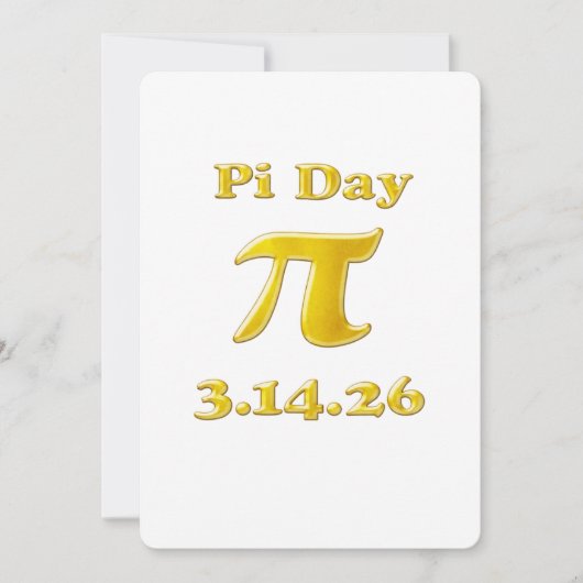 Cutie 3.14 Pi Day Kaart (Voorkant)
