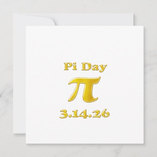Cutie 3.14 Pi Day Kaart (Voorkant)