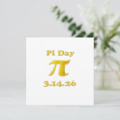 Cutie 3.14 Pi Day Save The Date (Staand voorkant)