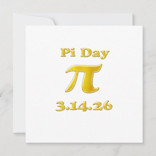 Cutie 3.14 Pi Day Save The Date (Voorkant)