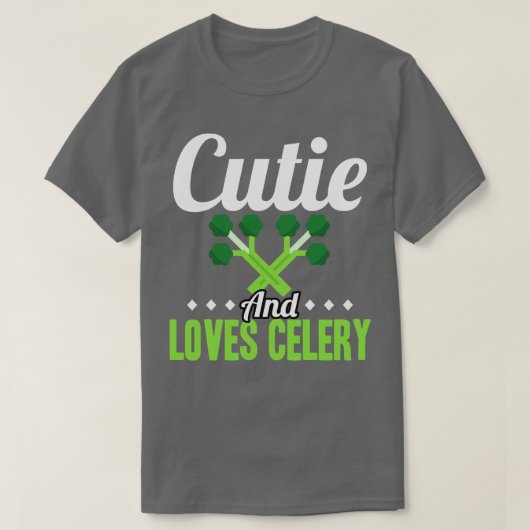 Cutie And Loves Celery T-shirt (Design voorkant)
