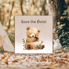 Cutie Baby Beer Waterverf Baby shower Save The Date