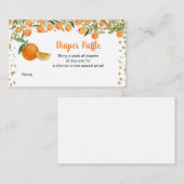 Cutie Baby Citrus Luier Raffle Kaart, Informatiekaartje (Voorkant / Achterkant)