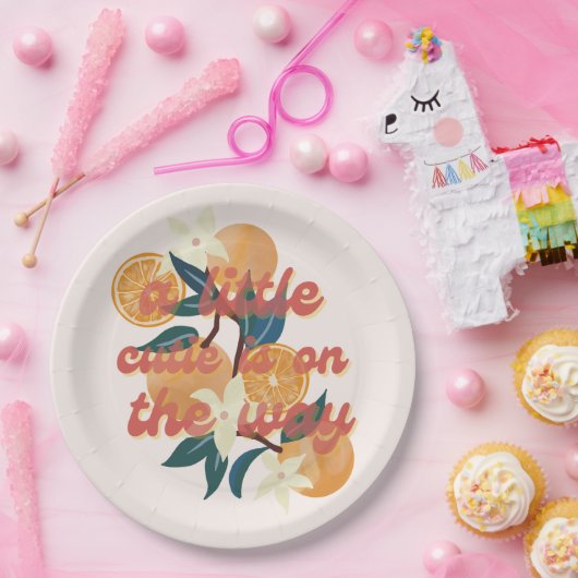 Cutie baby shower thema papier borden papieren bordje (Feest)