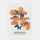 Cutie baby shower welkom acryl bord (Voorkant)