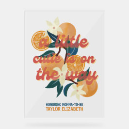 Cutie baby shower welkom acryl bord