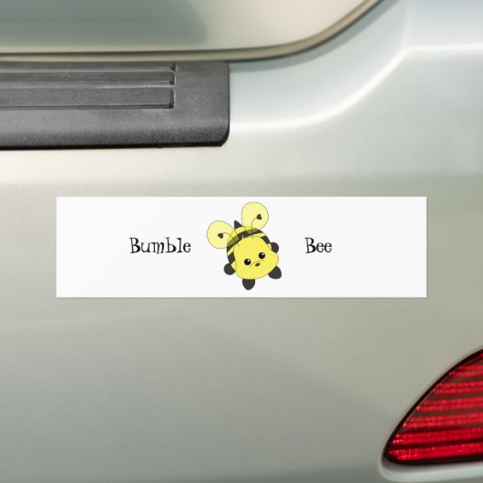 Cutie Bee Bumpersticker (Op auto)