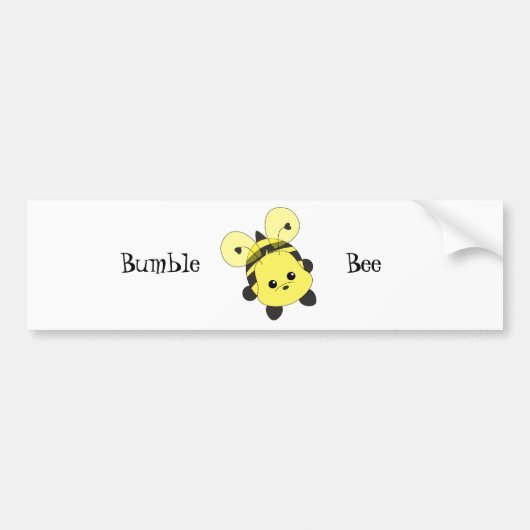 Cutie Bee Bumpersticker (Voorkant)