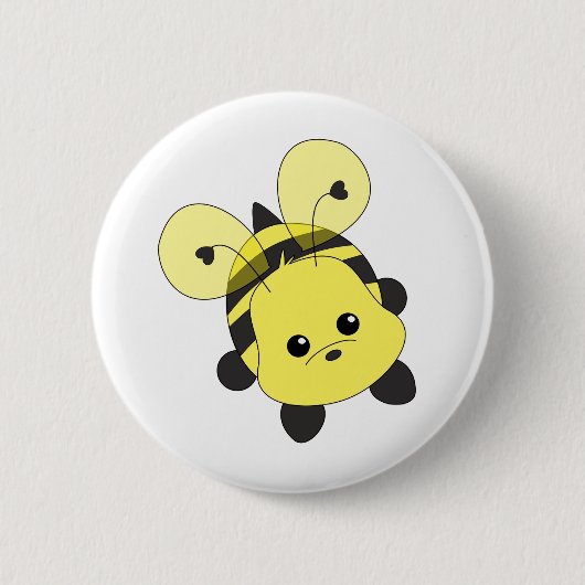 Cutie Bee Ronde Button 5,7 Cm (Voorkant)