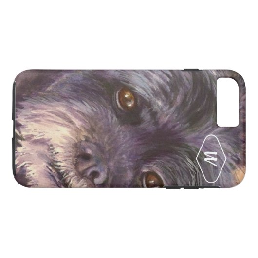 CUTIE BLACK COCK-A-POO MIX Case-Mate iPhone CASE (Achterkant (Horizontaal))