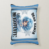 Cutie Blauw Beste Kerstman Kerstkussen Accent Kussen (Voorkant(Verticaal))