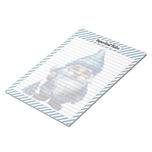 Cutie Blauw Kerstmis Notitieblok (Schuin)