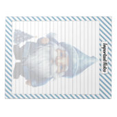 Cutie Blauw Kerstmis Notitieblok (Voorkant)