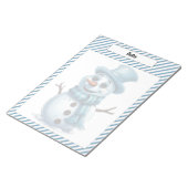 Cutie Blauw Kerstmis Notitieblok (Schuin)