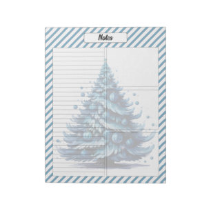 Cutie Blauw Kerstmis Notitieblok