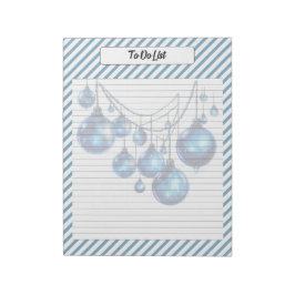 Cutie Blauw Kerstmis Notitieblok