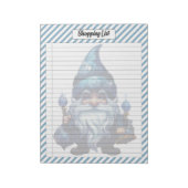 Cutie Blauw Kerstmis Notitieblok (Linkerzijde)