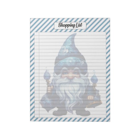 Cutie Blauw Kerstmis Notitieblok (Linkerzijde)