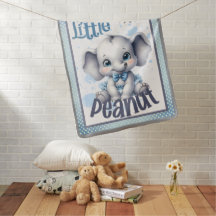 Cutie Blauwe Olifant - Kleine Pinda