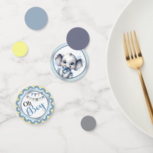 Cutie Blue Elephant - Little Peanut Confetti (Groep)