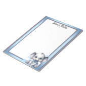 Cutie Blue Elephant - Little Peanut Notitieblok (Schuin)