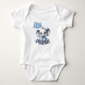 Cutie Blue Elephant - Little Peanut Romper (Voorkant)