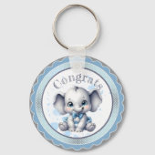 Cutie Blue Elephant - Little Peanut Sleutelhanger (Achterkant)