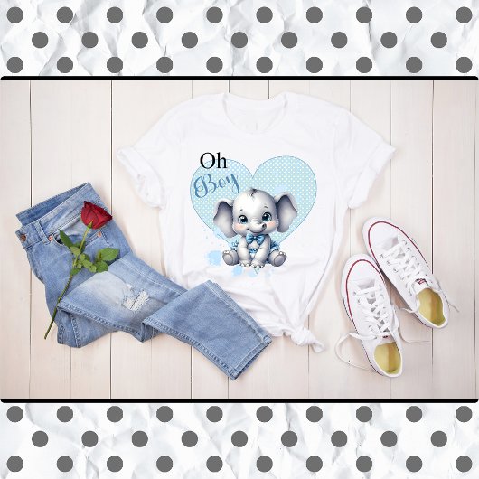 Cutie Blue Elephant - Little Peanut T-shirt