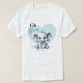 Cutie Blue Elephant - Little Peanut T-shirt (Design voorkant)