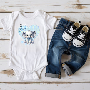 Cutie Blue Olifant - Kleine Pinda Romper