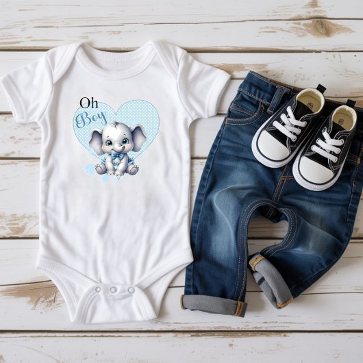 Cutie Blue Olifant - Kleine Pinda Romper