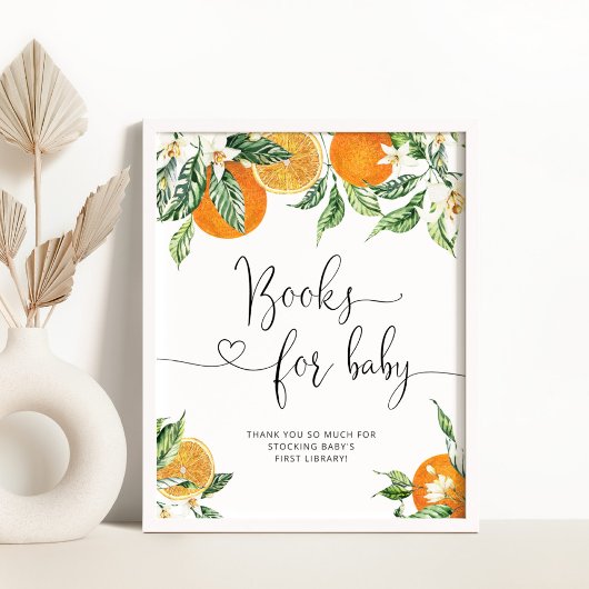 Cutie Books voor baby. Sinaasappels Boeken voor ba Poster