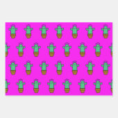 Cutie Cacti Inpakpapier Vel (Voorkant 3)