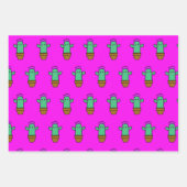 Cutie Cacti Inpakpapier Vel (Voorkant)