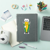 Cutie Cartoon Corn op de Cob Vinyl Sticker (iPad Cover)
