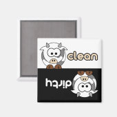 Cutie Cartoon Dishwasher Magnet (Voorkant / Achterkant)