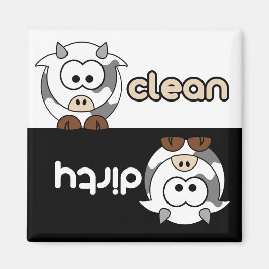 Cutie Cartoon Dishwasher Magnet (Voorkant)