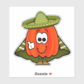 Cutie Cartoon Hot Habanero Pepper Vinyl Sticker (Vel)