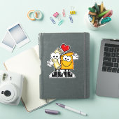 Cutie Cartoon Mac'n Cheese Vinyl Sticker (iPad Cover)