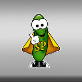 Cutie Cartoon Super Pickle Vinyl Sticker