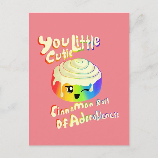 Cutie Cinnamon Roll voor Pride 2019 Briefkaart (Voorkant)