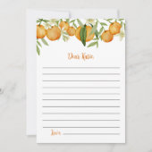 Cutie Citrus Verjaardag Tijd Capsule Bericht Kaart (Voorkant)