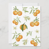 Cutie Citrus Verjaardag Tijd Capsule Bericht Kaart (Achterkant)