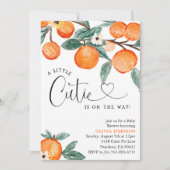 Cutie Clementine Baby shower Kaart (Voorkant)